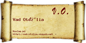Vad Otília névjegykártya
